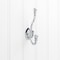 Elements 5-3/16" Polished Chrome Ringed Contemporary Double Prong Wall Mounted Hook YD50-518PC - alternate 1